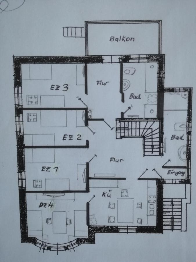 Auestrasse 94A Hotel Glauchau Buitenkant foto